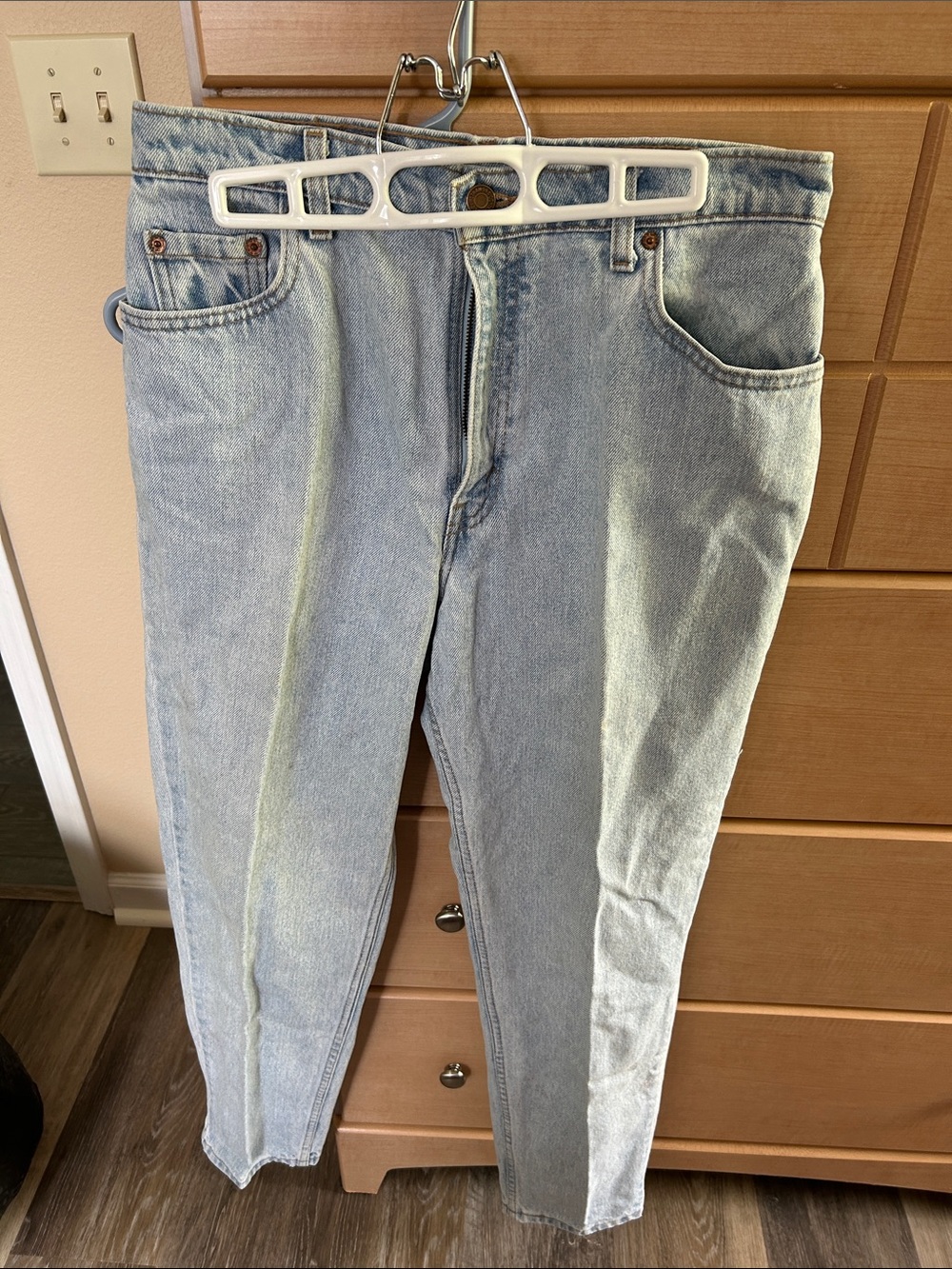 Levi's Light Blue High-Rise Straight Jeans